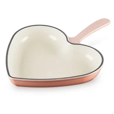 Le Creuset 10.25 " Traditional Heart Skillet  - Peche