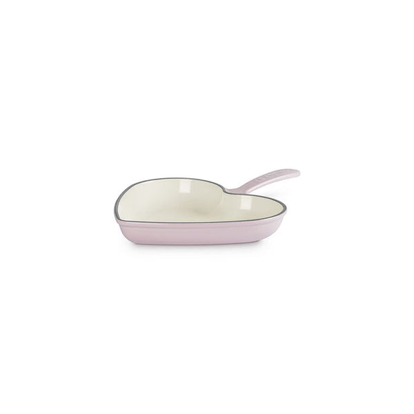 Le Creuset 10.25 " Traditional Heart Skillet  - Chiffon Pink