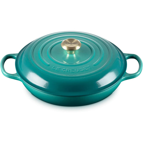 Le Creuset 3.5 qt Signature Braiser - Riviera