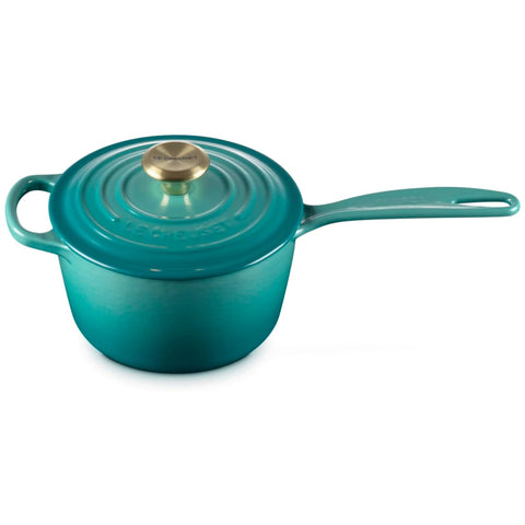 Le Creuset 1.75 qt Signature Saucepan - Riviera
