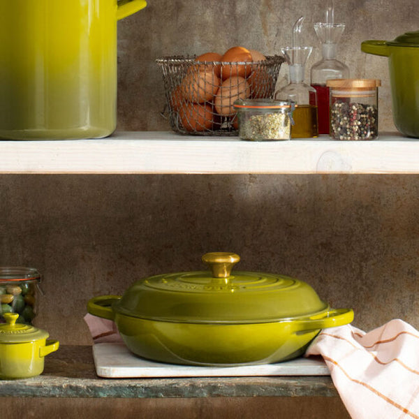 Le Creuset 3.5 qt. Signature Braiser - Olive