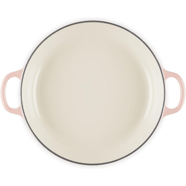 Le Creuset 2.25 qt. Signature Petal Braiser with Light Gold Knob, Peche