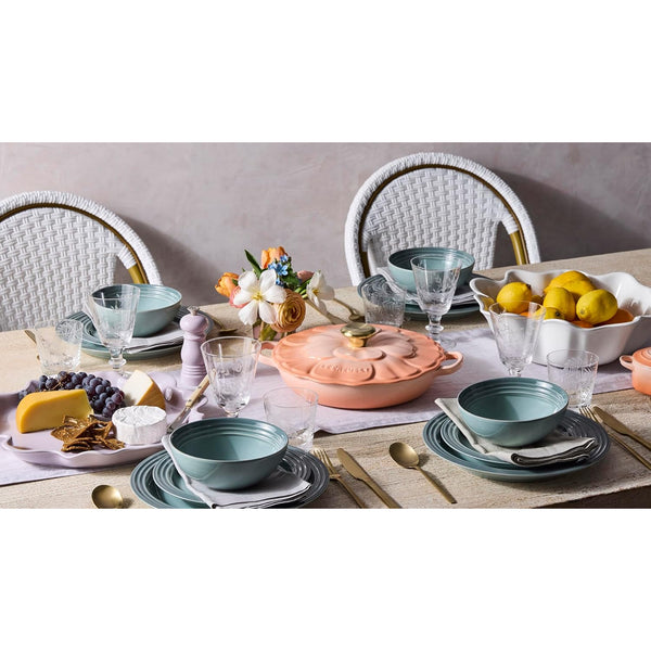 Le Creuset 2.25 qt. Signature Petal Braiser with Light Gold Knob, Peche