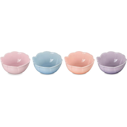 Le Creuset  S/4 Petal Mini Bowls, Mixed Set