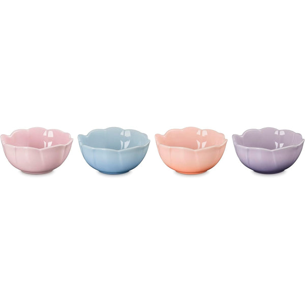 Le Creuset  S/4 Petal Mini Bowls, Mixed Set