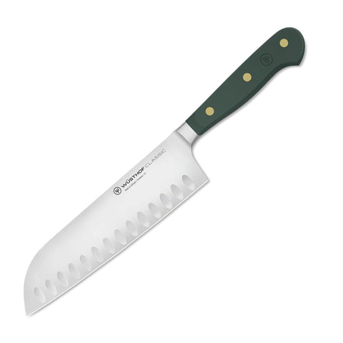 Wusthof Classic 7" Santoku, Hollow Edge - Fresh Rosemary