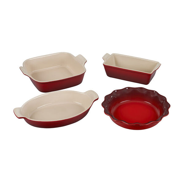 Le Creuset 4 Piece Heritage Bakeware Set - Cerise