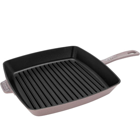 Staub Cast Iron 12-Inch Square Grill Pan - Lilac