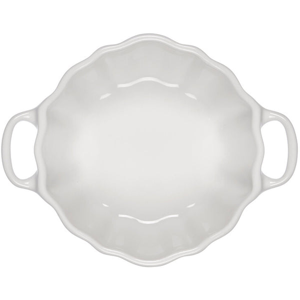 Le Creuset 12-oz Pumpkin Mini Cocotte - White