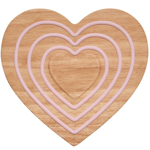 Le Creuset Heart Shaped Magnetic Wooden Trivet