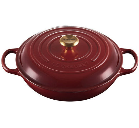 Le Creuset Enameled Cast Iron Signature Braiser, 3.5 qt., Rhone