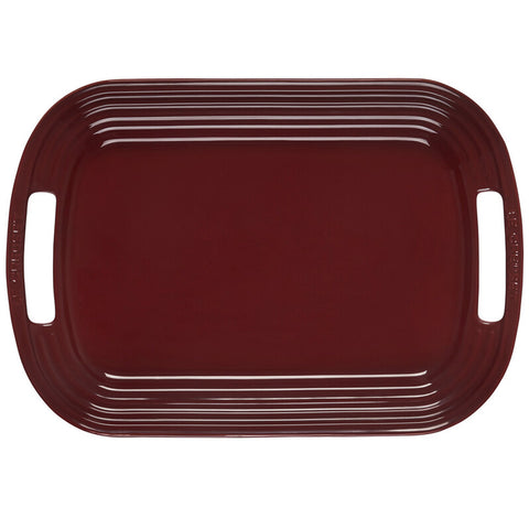 Le Creuset Stoneware Large Serving Platter, 16.25", Rhone