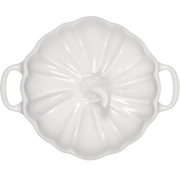 Le Creuset 12-oz Pumpkin Mini Cocotte - White