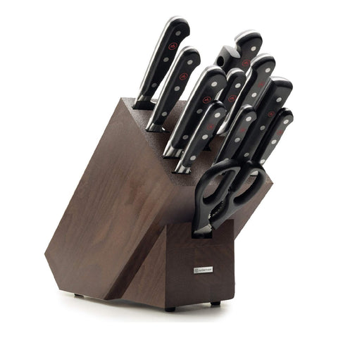 Wusthof Classic  13-Piece Block Set, Choco Ash Wood
