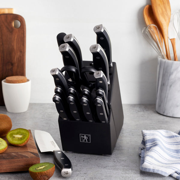Henckels Forged Premio 18-Piece Knife Block Set - Charcoal