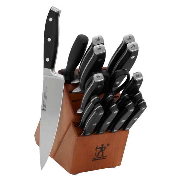 Henckels Forged Premio 18-Pc Knife Block Set - Black