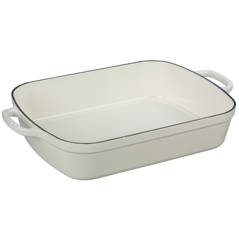 LE CREUSET 5.25-QUART SIGNATURE ROASTER - WHITE