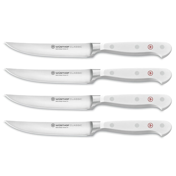 Wusthof Classic 4-Piece Steak Set - White