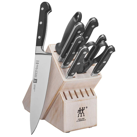 Zwilling J.A. Henckels Professional S 10-Piece Knife Block Set - Rustic White