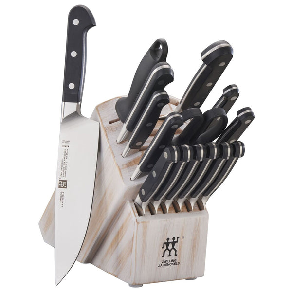 Zwilling J.A. Henckels Pro 16-Piece Knife Block Set - White