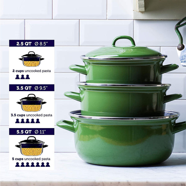 BK Cookware BV Dutch Oven 2.5QT, Black, (CC002461-001)