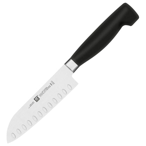 Zwilling J.A. Henckels Four Star 5'' Hollow Edge Santoku Knife