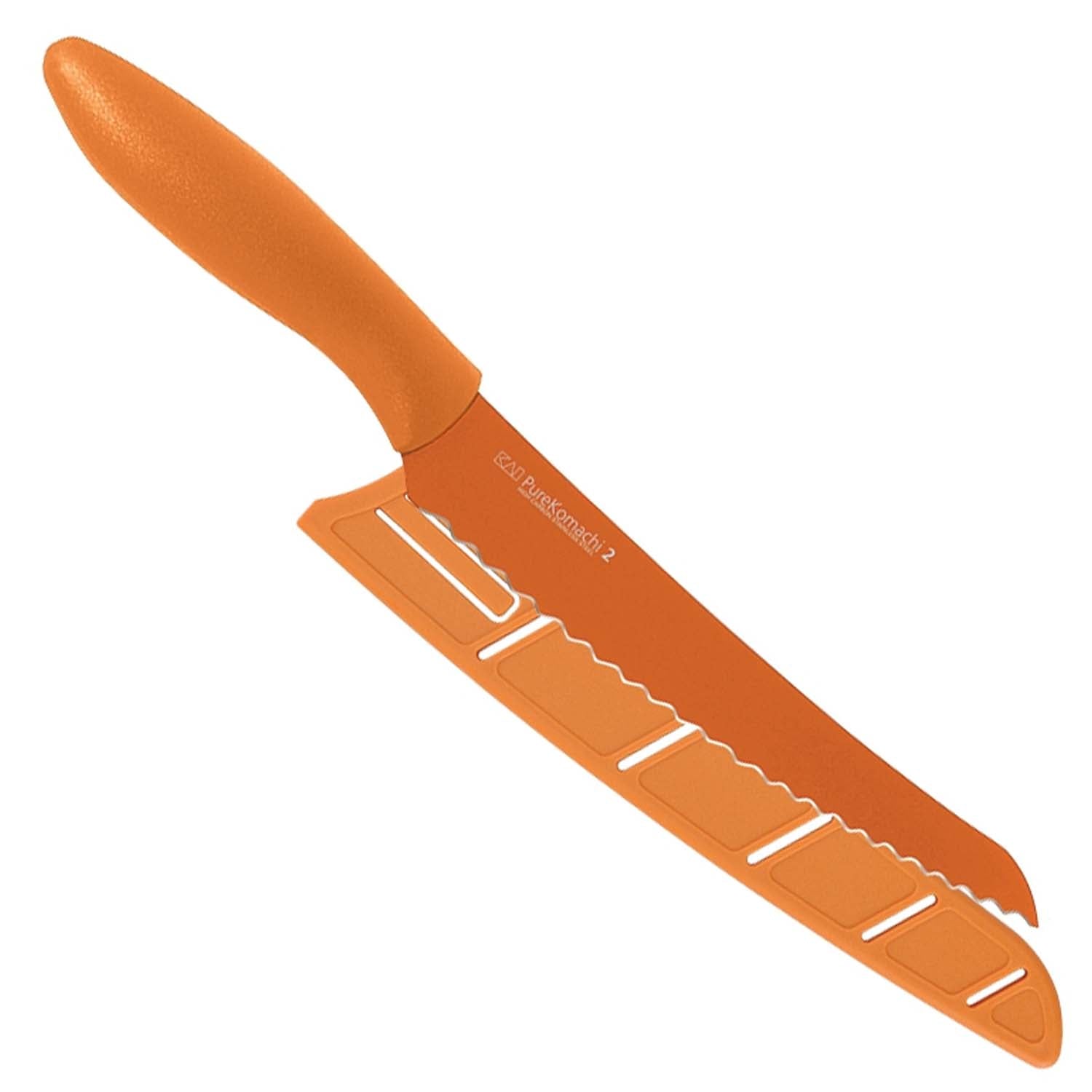 Pure Komachi 2 8-in. Bread Knife, Orange