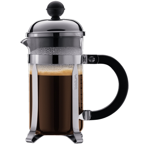 BODUM CHAMBORD 3-CUP SHATTERPROOF FRENCH PRESS - CHROME