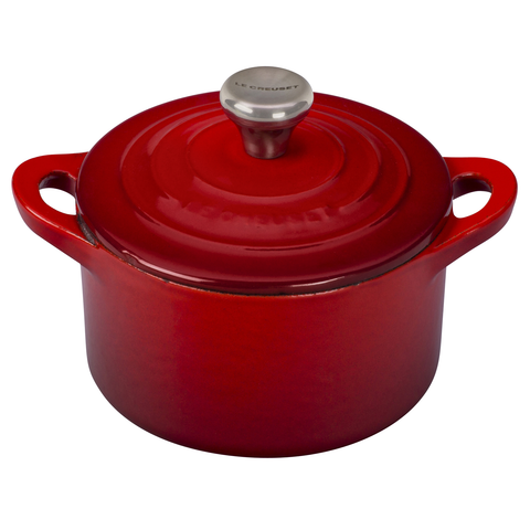 LE CREUSET 1/3-QUART CAST IRON MINI COCOTTE - CERISE