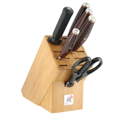 MIYAB ARTISAN 7-PIECE KNIFE BLOCK SET