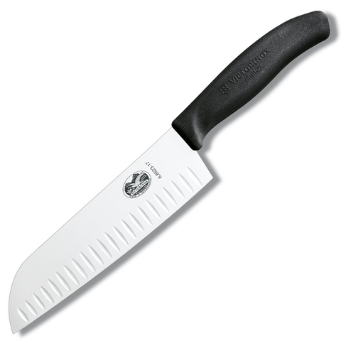 Victorinox Swiss Classic 7-Inch Santoku Knife With Granton Edge
