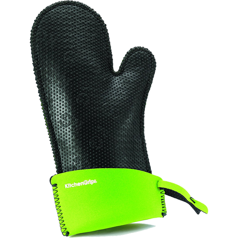 KITCHENGRIPS WOMEN'S RELEXED FIT SINGLE MITT, EXTENDABLE CUFF - LIME