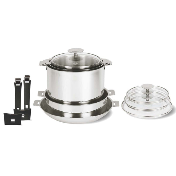 CRISTEL MUTINE STAINLESS 13-PIECE COOKWARE SET