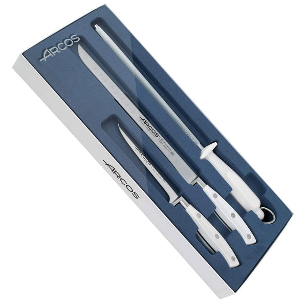 Arcos Riviera Blanc 3 Pcs. Ham Knife Set
