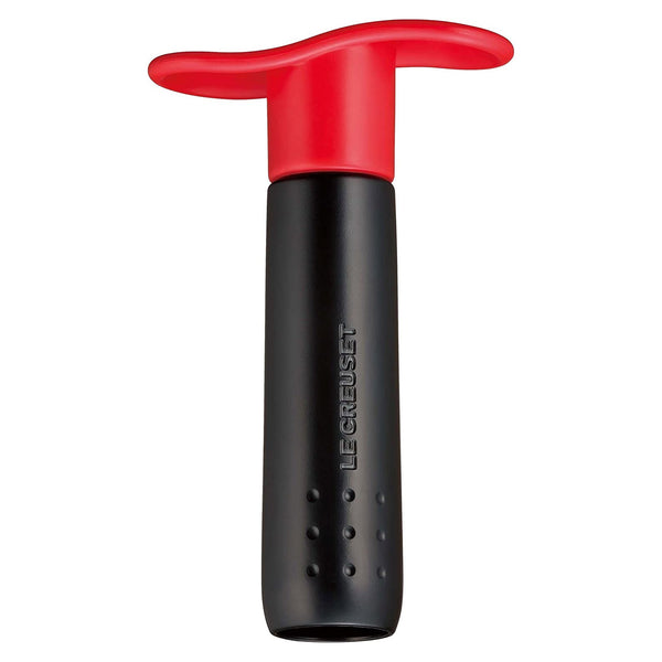 Le Creuset Wine Pump and 3 Stoppers, Cerise