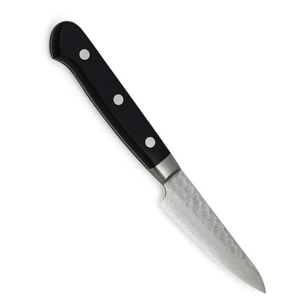 Kikuichi Warikomi Elite Damascus Tsuchime 3.2" Paring Knife