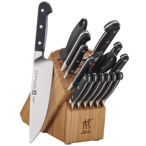 ZWILLING J.A. HENCKELS PRO 16-PIECE KNIFE BLOCK SET - BAMBOO