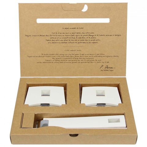 Cristel Mutine Set Of 1 Detachable Handle And 2 Side Handle - White
