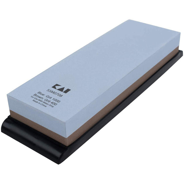 Shun Combination Whetstone w/ Rubber Base: 400/1000 Grit