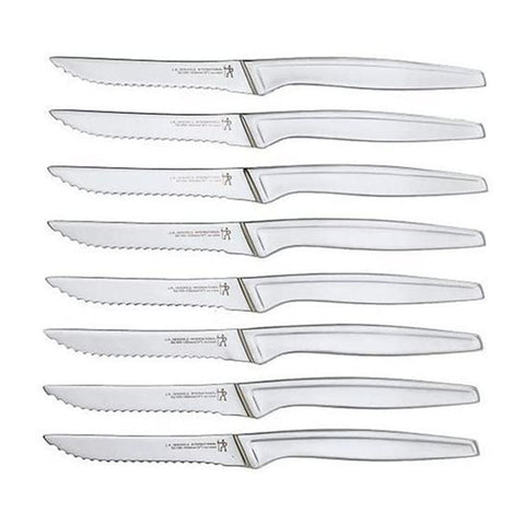 2 X J.A. Henckels International Stainless Steel 8-Piece Steak Knife Set