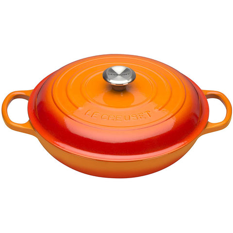 Le Creuset 3.5 qt. Signature Braiser - Flame