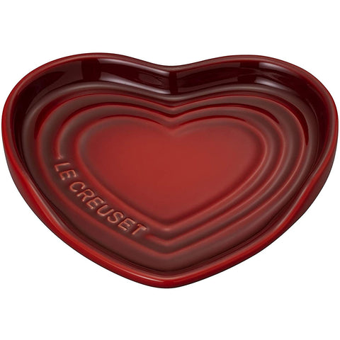 Le Creuset 5" Heart Spoon Rest - Cerise