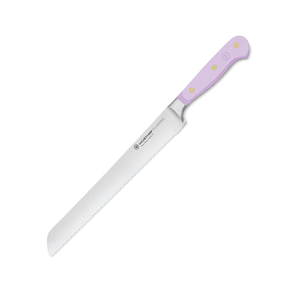 Wusthof Classic 9" Bread Knife, Dbl-Serrated - Purple Yam