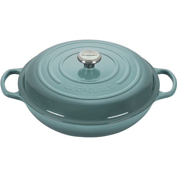 Le Creuset 5 qt. Signature Braiser - Sea Salt