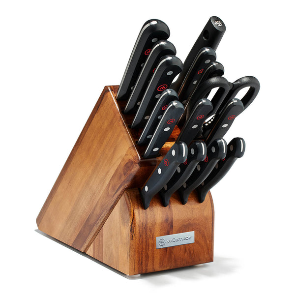 Wusthof Gourmet 16-Piece Knife Block Set - Acacia