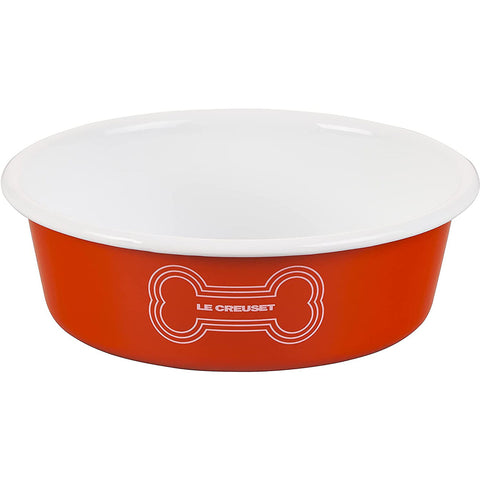 Le Creuset 4 cup Medium Dog Bowl - Orange