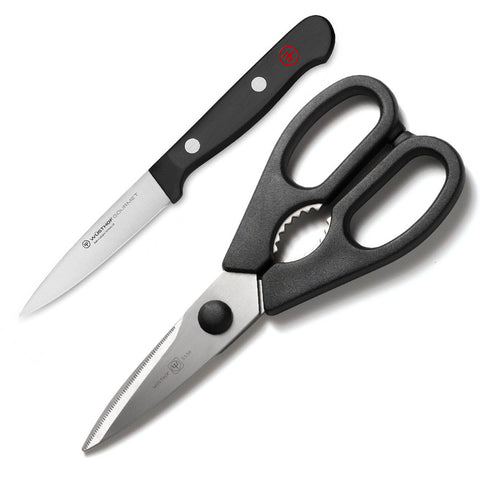 Wusthof Gourmet 2-Piece Paring Knife And Shears