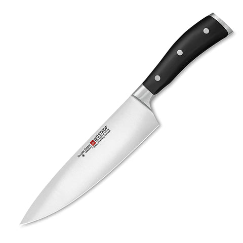 Wusthof Classic Ikon Cook's Knife, 8", 2 Lb, 8 Inch, Black