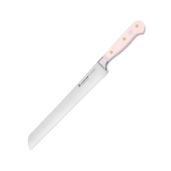 Wusthof Classic 9" Bread Knife, Double Serrated - Pink Sea Salt