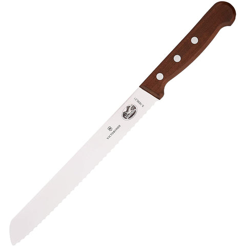 Victorinox 8-Inch Wavy Edge Bread Knife, Rosewood Handle